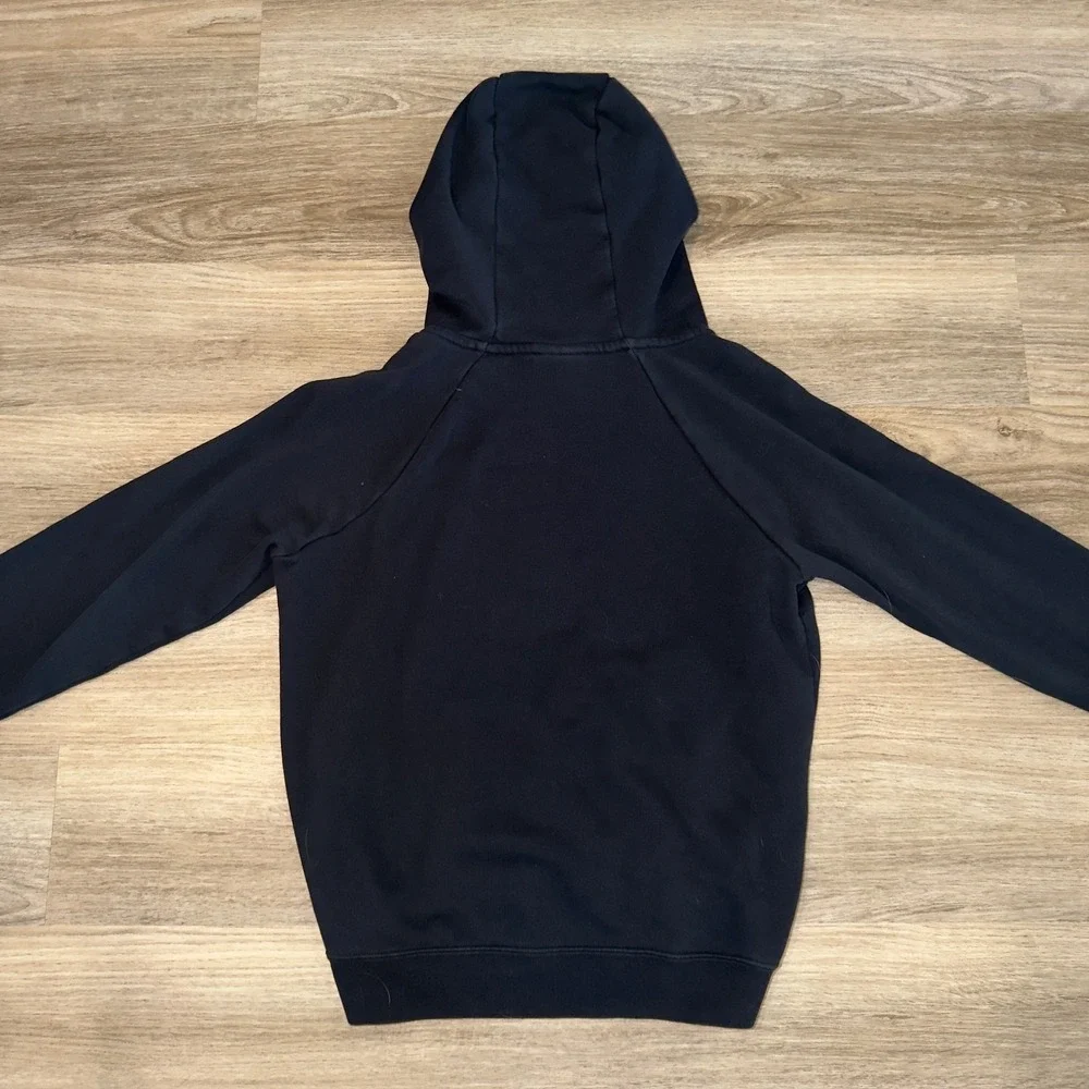 Nike Black Pullover Hoodie Women's Small‎ Fleece Swoosh Pocket Athleisure